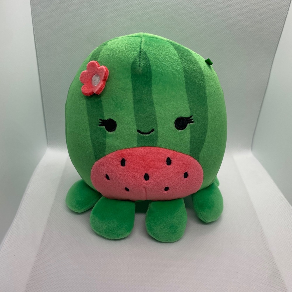 Squishmallows Wanda Watermelon Octopus Plush 5 Inch Green Pink Stuffed Animal
